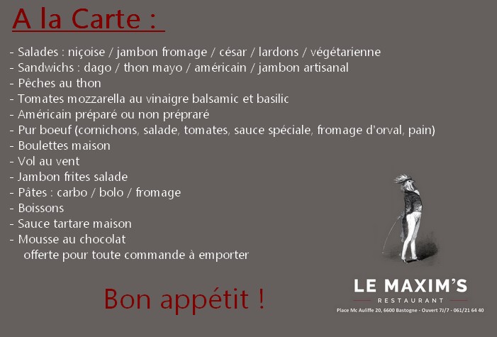 menus